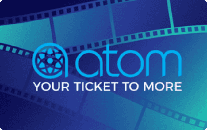 Atom Tickets gift card