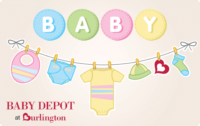 Baby Depot at Burlington gift card