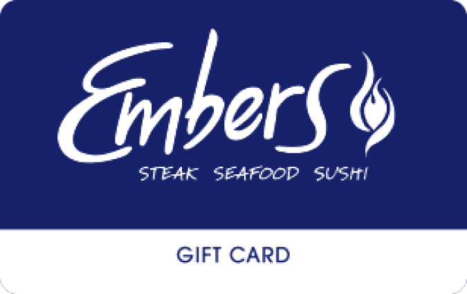 Embers Restaurant gift card