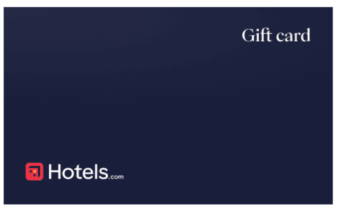 Hotels.com gift card