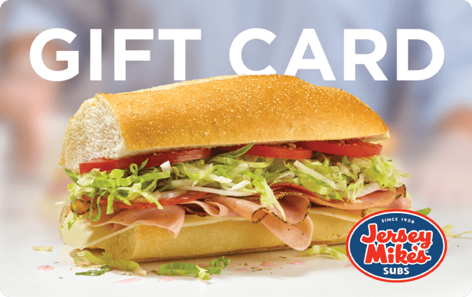 Jersey Mike's gift card