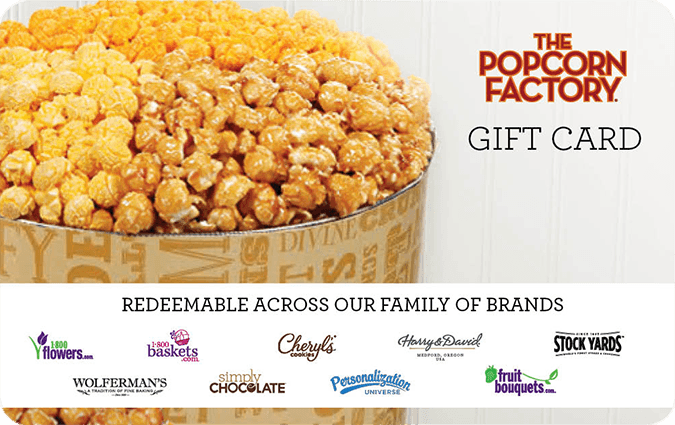 The Popcorn Factory gift card