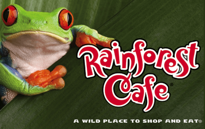 Rainforest Cafe Restaurant gift card