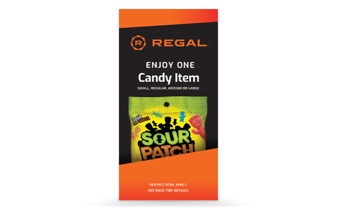Regal Candy Voucher gift card