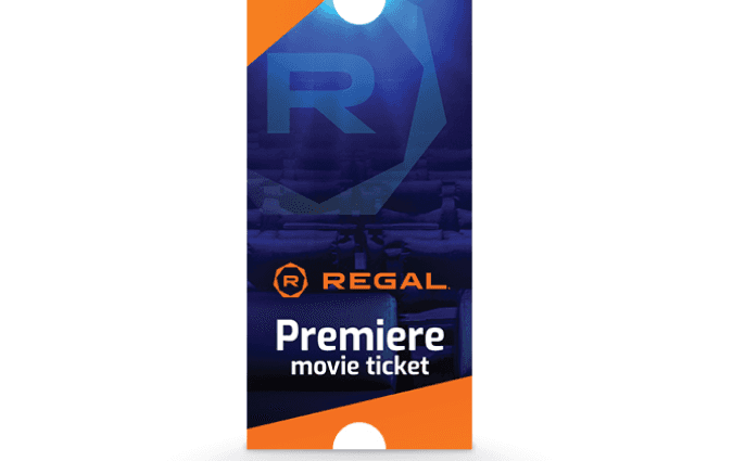 Regal Premiere Ticket gift card