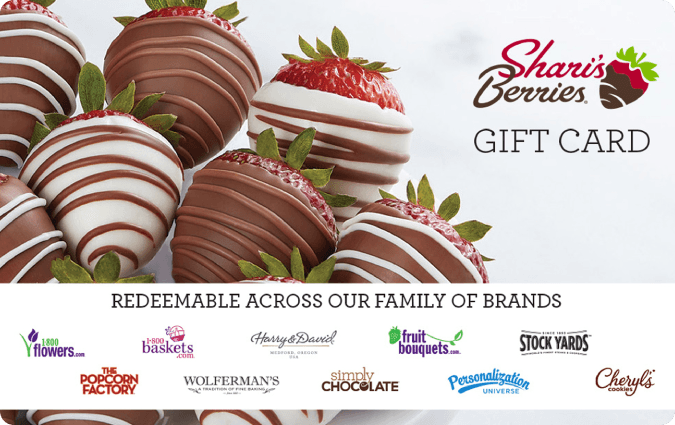 Shari's Berries gift card