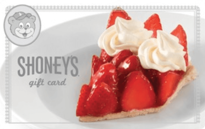 Shoney's gift card
