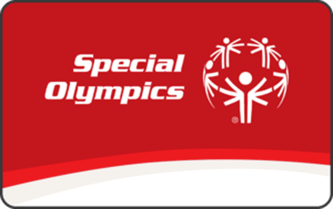 Special Olympics gift card