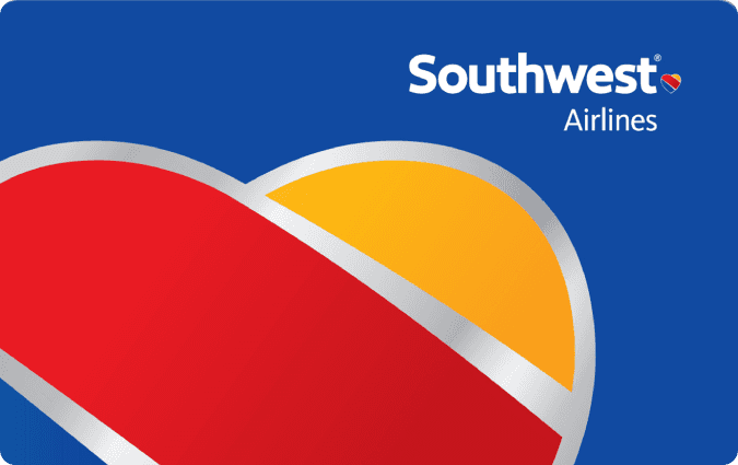 Southwest Airlines gift card
