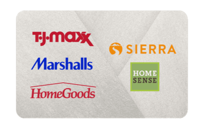 TJX Multi-Brand gift card