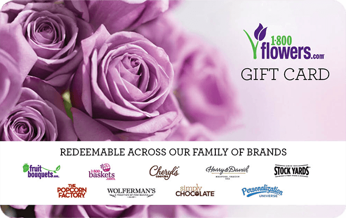 1800Flowers gift card