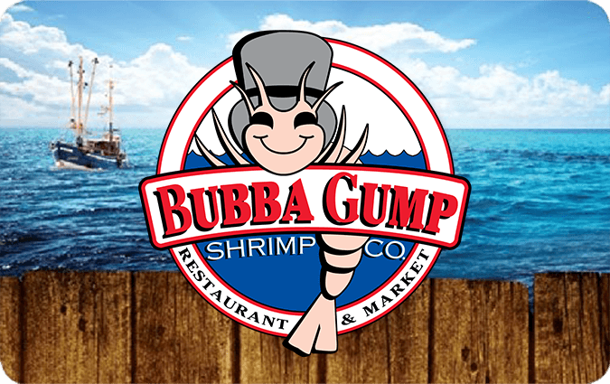 Bubba Gump Restaurant gift card