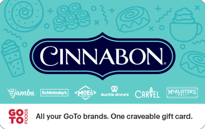 Cinnabon gift card