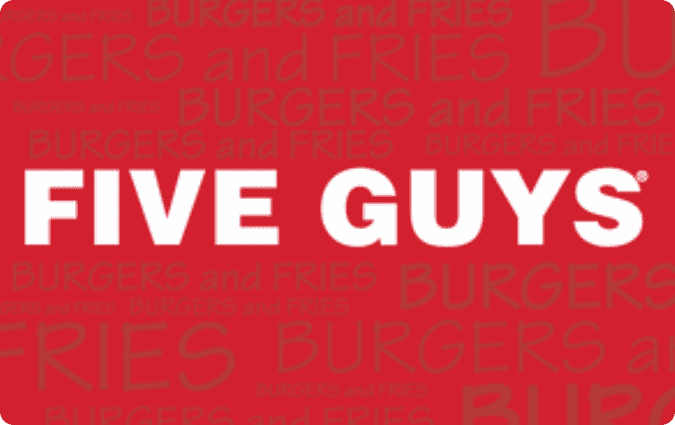 Five Guys gift card