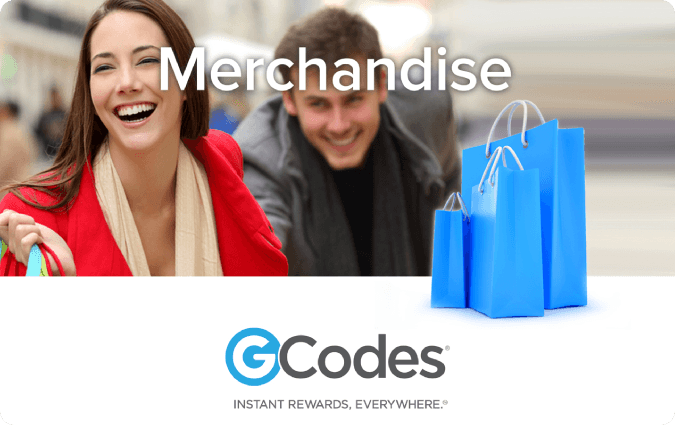 GCodes® Global Merchandise gift card