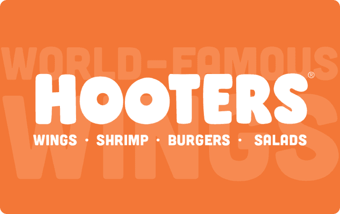 Hooters gift card