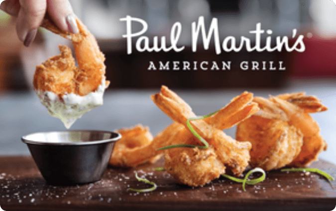 Paul Martin's American Grill gift card