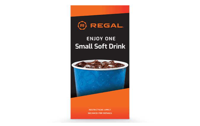 Regal Small Drink Voucher gift card