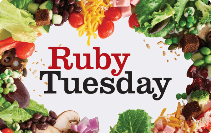 Ruby Tuesday gift card