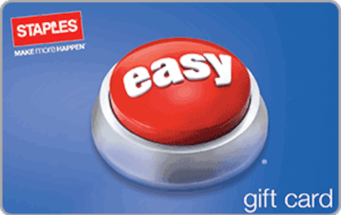 Staples gift card