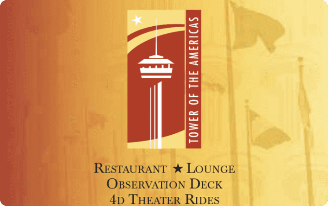 Tower of the Americas gift card